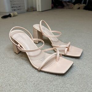 H&M Divided Pink Strappy Heels Size 39